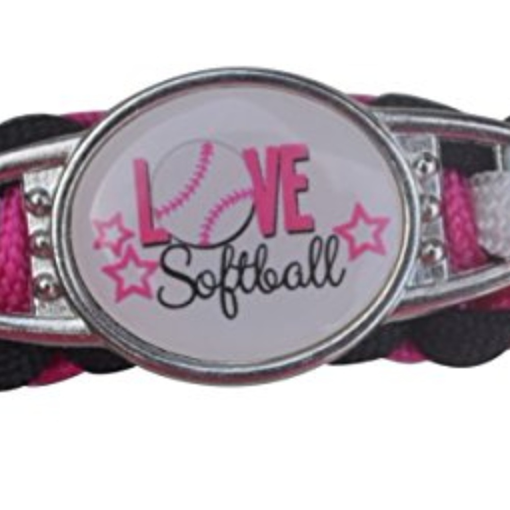 Softball Bracelet, Paracord Bracelet for Girls